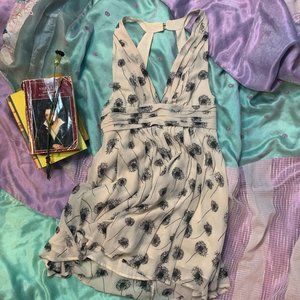 Urban Outfitters Kimchi Blue Chiffon Dandelion Halter Dress